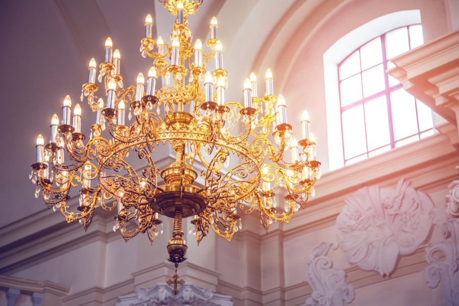 chandelier Palace Interior architecture background